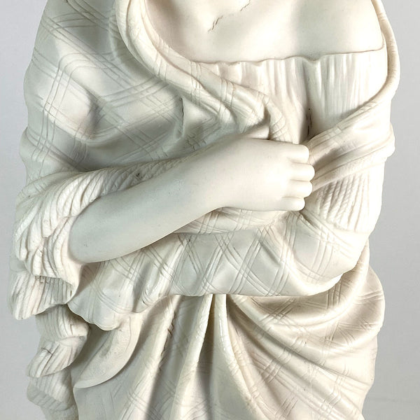 English Copeland After WILLIAM BRODIE Parian Porcelain Storm Statue
