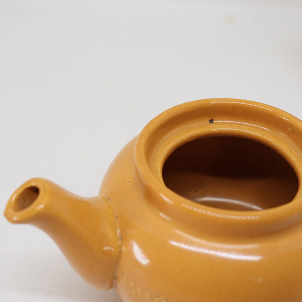 Vintage American Ohio Pottery Company Petroscan Yellow Glaze Teapot