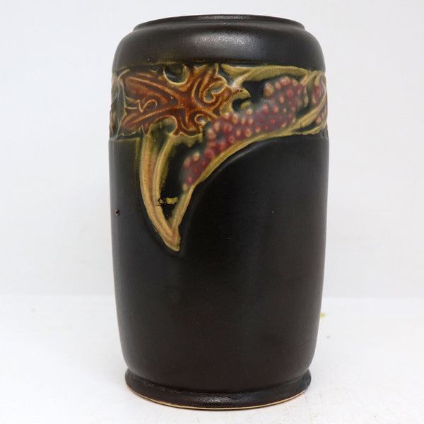 Small American Roseville Pottery Rosecraft Vintage Grapevine Vase