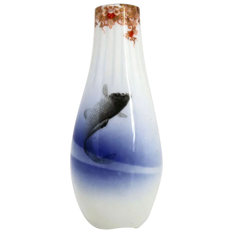 Japanese Porcelain Sake (Tokkuri) Flask / Bottle Vase