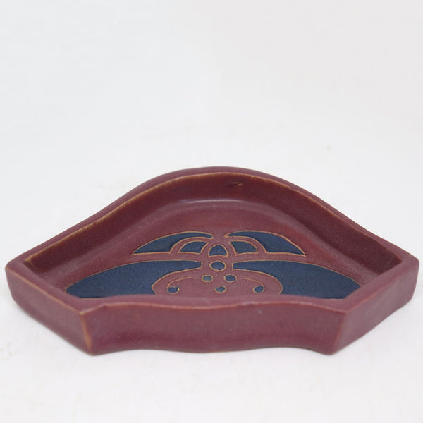 Rare American Van Briggle Pottery Mulberry Moth Novelty Desk Tray