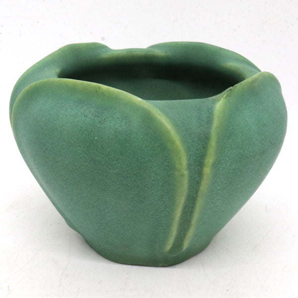 American Rookwood Pottery Matte Green Flower Cabinet Vase