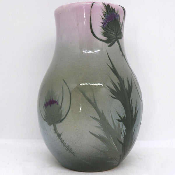 American Owens Pottery Company Lotus Line Thistle Vase