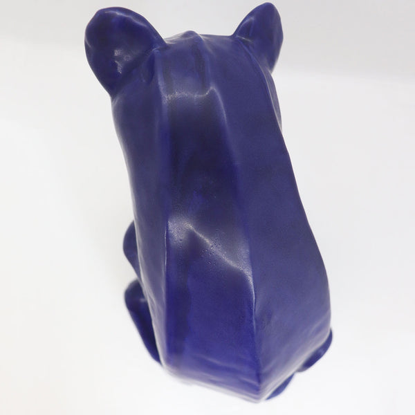 American Van Briggle Pottery Cobalt Blue Glaze Chimney Cat