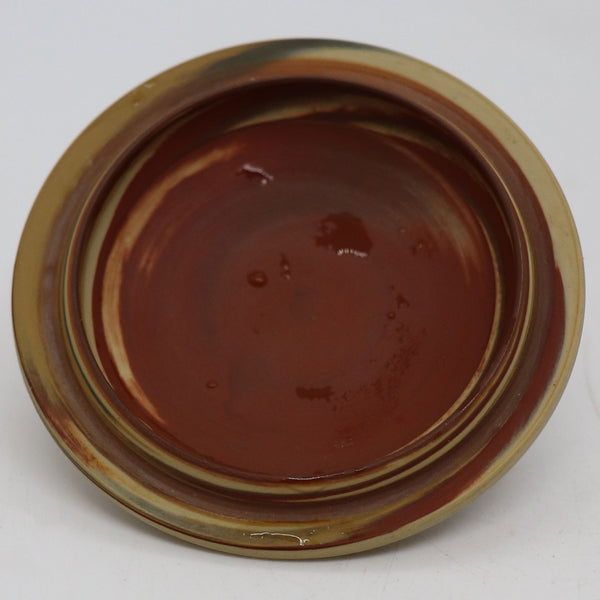 Japanese Yusen II Tokoname Ware Neriage Pottery Marbled Teacup and Lid