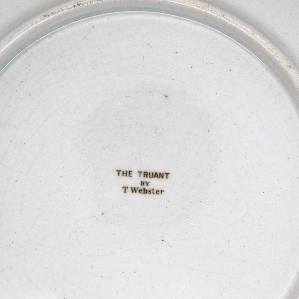English Prattware Earthenware Pottery Plate, The Truant after T. Webster
