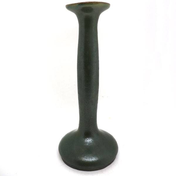 American Fulper Arts and Crafts Pottery Green Candlestick