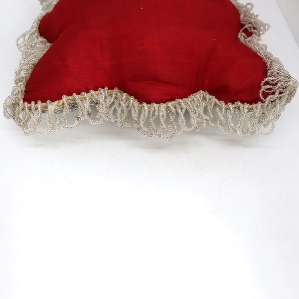 Native American Iroquois Beadwork, Velvet and Fabric Pin Cushion / Pillow