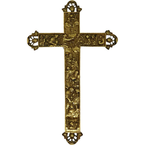Italian Cast Brass Cross