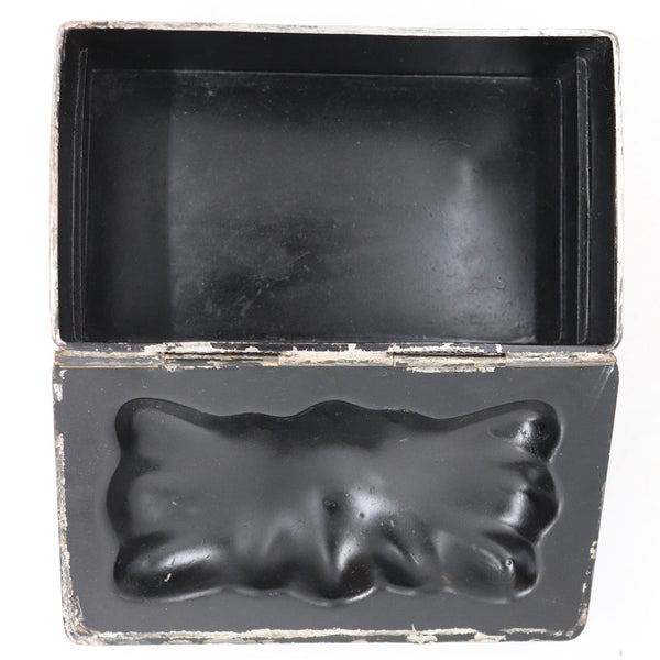American Rockford Engraved Silverplate Novelty Pipe Tobacco Box