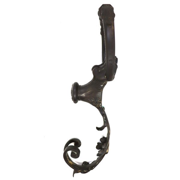 Italian Cast Bronze and Iron Lion Paw and Ring Door Knocker