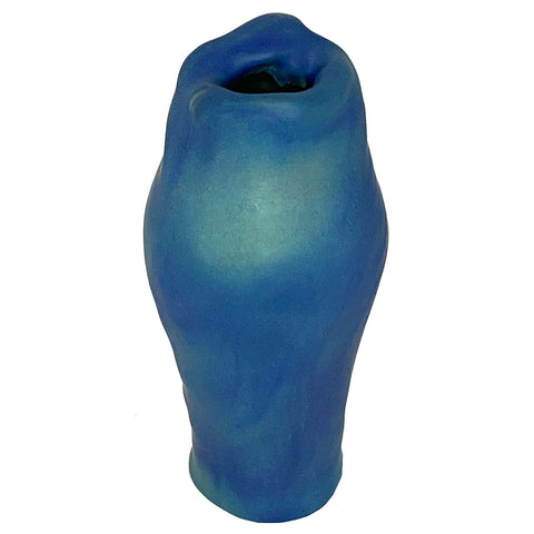 American Van Briggle Earthenware Pottery Ming Blue Lorelei Vase