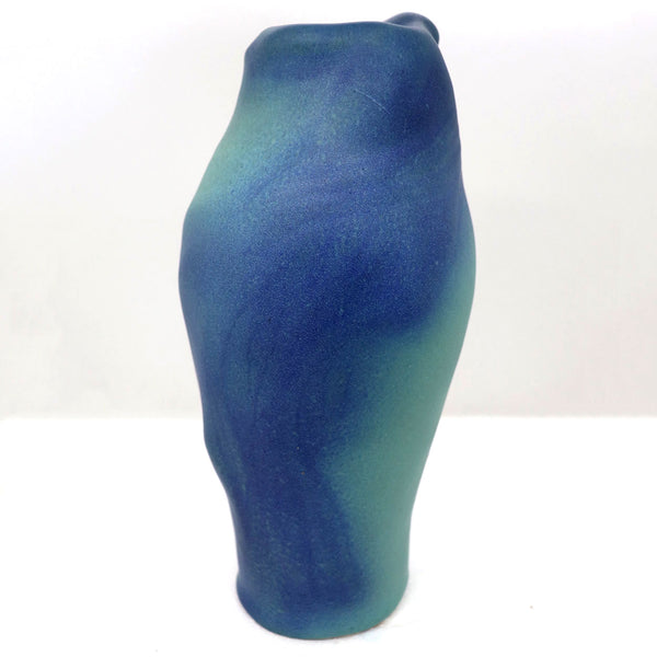 American Van Briggle Earthenware Pottery Ming Blue Lorelei Vase
