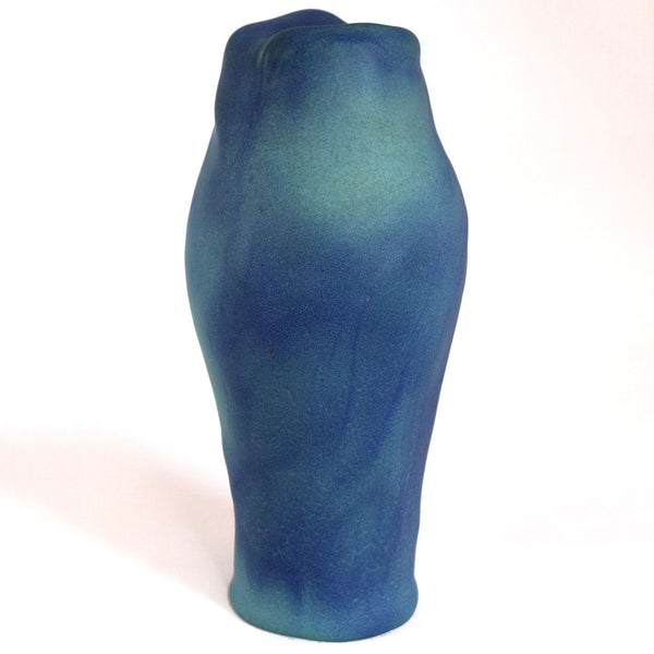 American Van Briggle Earthenware Pottery Ming Blue Lorelei Vase