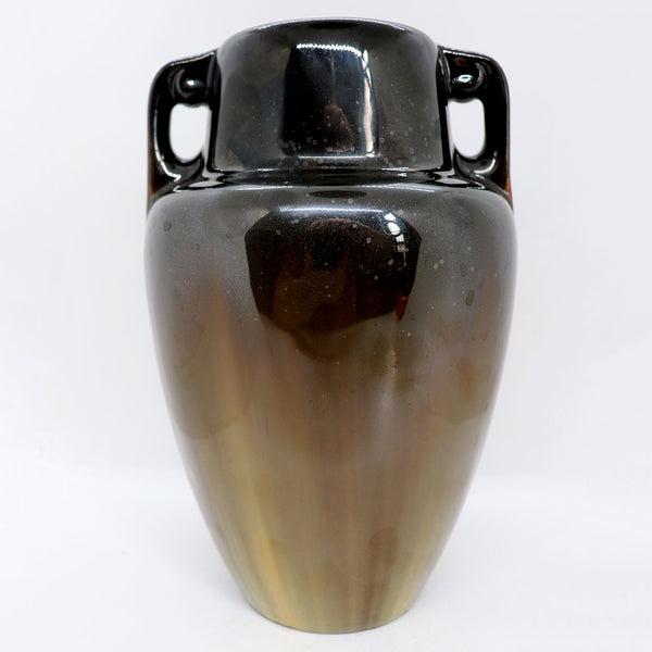 American Fulper Pottery Crystalline Flambe Two-Handle Vase