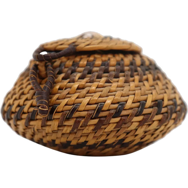 Small Vintage Native American Basket and Lid