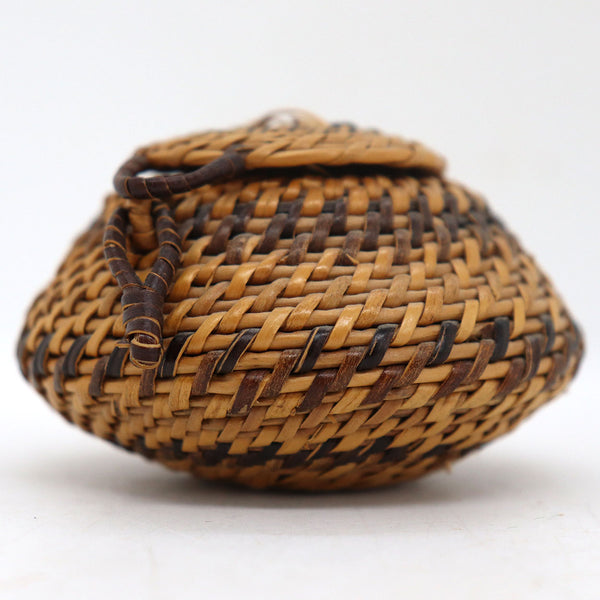 Small Vintage Native American Basket and Lid