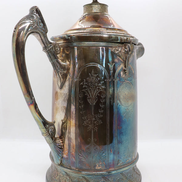 American Reed and Barton Silverplate Porcelain Lined Cold Water Pitcher