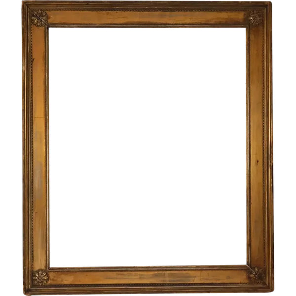 American Neoclassical Giltwood and Gesso Wall Frame