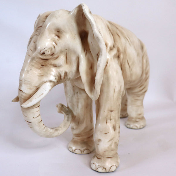 Austrian Amphora Porcelain Works Bull Elephant Figurine