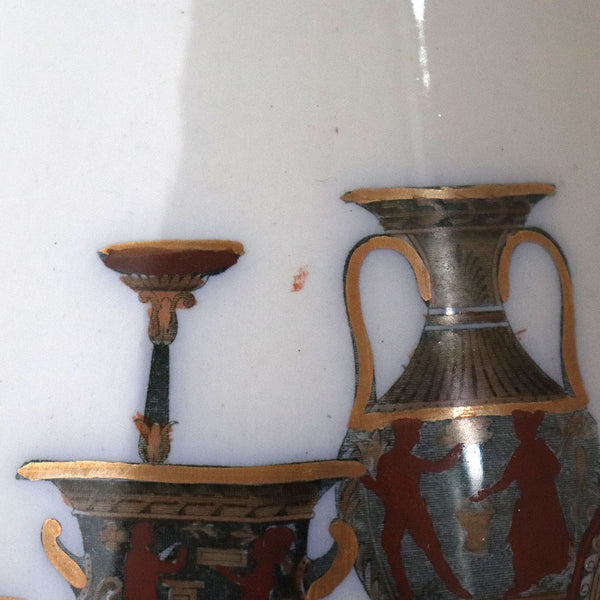 English Mayer & Elliot Ironstone Transferware Etruscan Vases Pitcher