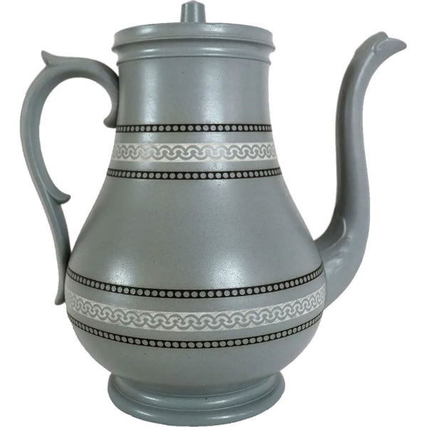 English E. J. Ridgway & Son Stoneware Dublin Pattern Coffee Pot