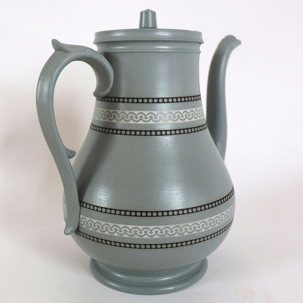 English E. J. Ridgway & Son Stoneware Dublin Pattern Coffee Pot