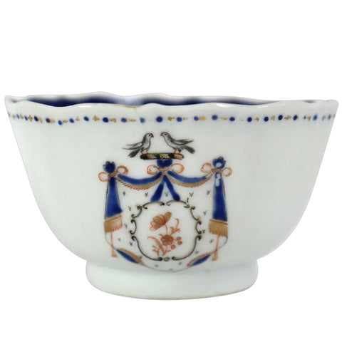 Chinese Export Qianlong Armorial Porcelain Tea Bowl