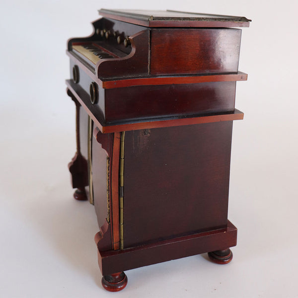 German Mahogany Novelty Pump Organ Smoker's Compendium Box