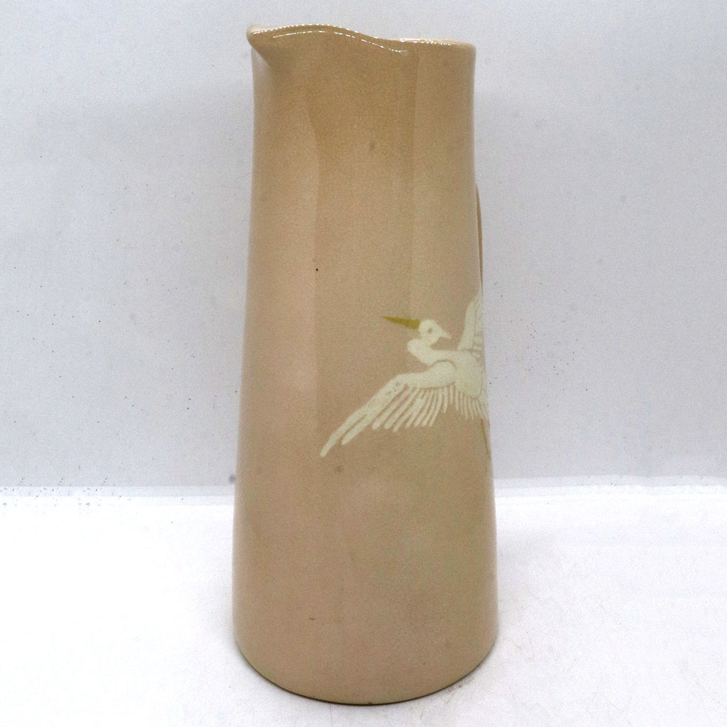 Weller Rhead American Frederick Rhead for Weller Pottery Jap Birdimal Crane Pitcher