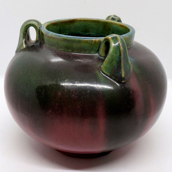 American Fulper Pottery Moss Rose Three-Handle 564 Vase
