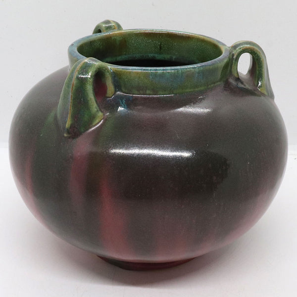 American Fulper Pottery Moss Rose Three-Handle 564 Vase