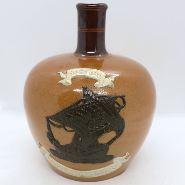 English Royal Doulton Stoneware Pottery Special Highland Whisky Jug