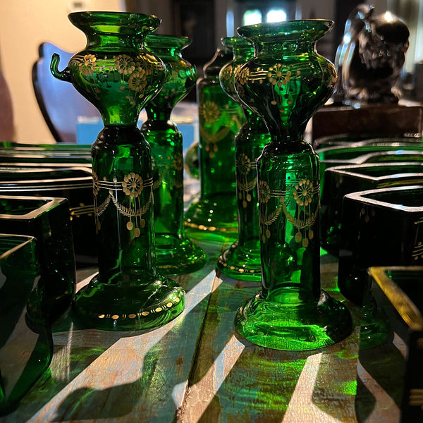 15-Piece Bohemian Moser Glass Table Surround Centerpiece (Surtout-de-table)