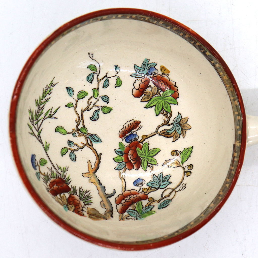 India Pattern Transferware Large English W. T. Copeland Transferware Pottery India Tree Ladle