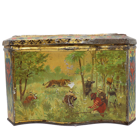 Large English J & J Colman Advertising Tin Lithograph Mustard Box