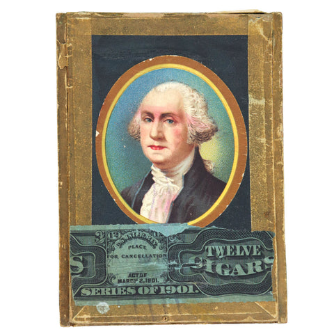 American San Telmo Factory No. 990 Panetela George Washington Paper Cigar Box