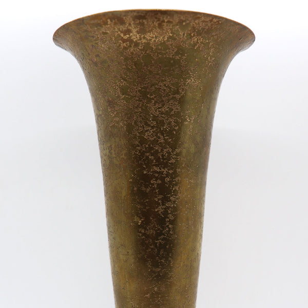 American Louis C. Tiffany Furnaces Favrile Bronze and Enamel 166A Trumpet Vase