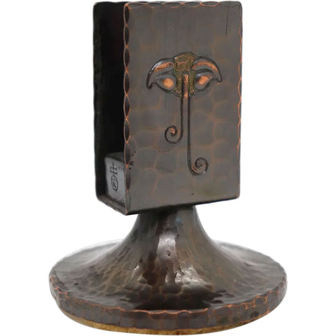 American Roycroft Hammered Copper Matchbox Holder