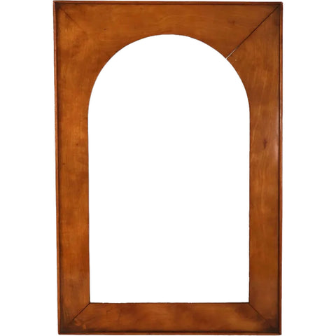 Small American Arched Figured Birch Frame