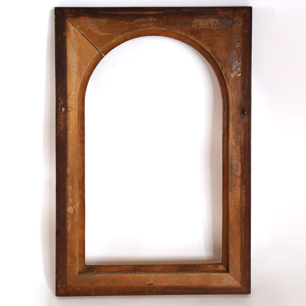 Small American Arched Figured Birch Frame