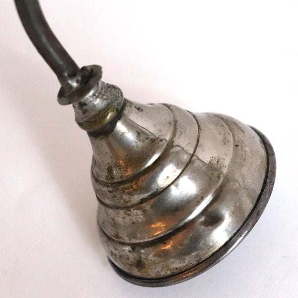 American Silverplate, Brass and Wood Church Candle Lighter and Bell Snuffer Pole
