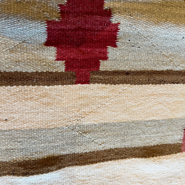 Small Vintage Native American Navajo Wool and Cotton Rug