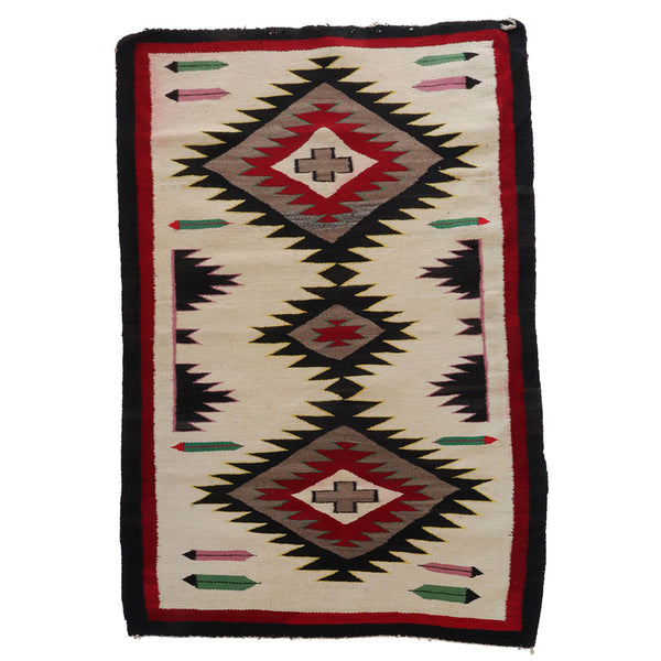 Vintage Native American Navajo Ganado Rug