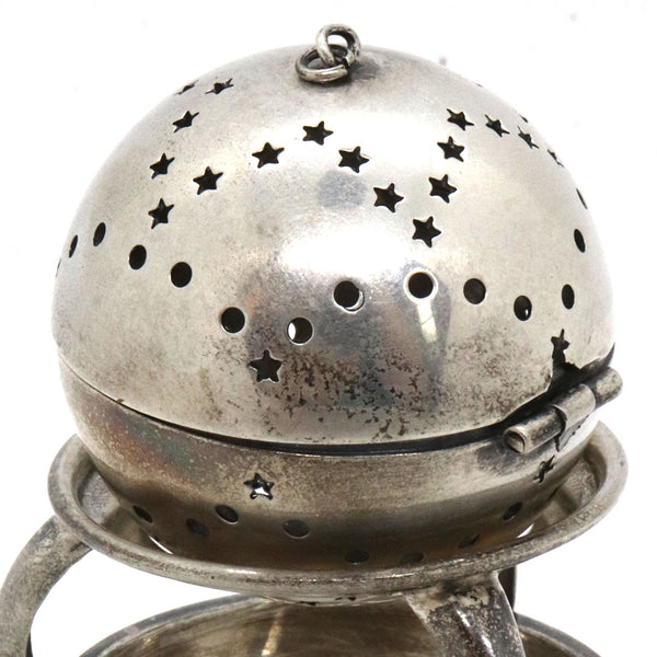 Vintage American Sterling Silver Tea Ball Infuser on Stand