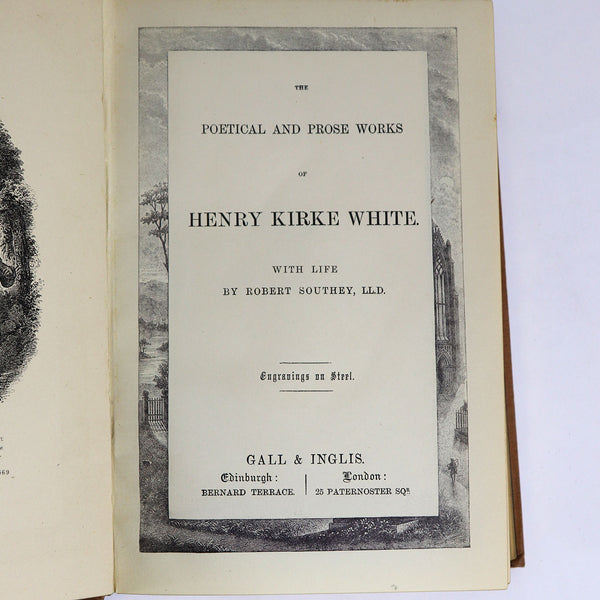 Two Poetry Books by Thomas Campbell and Henry Kirke White by Robert Southey