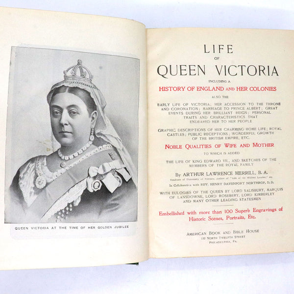 Book: The Life of Queen Victoria (Memorial Edition) by Arthur L. Merrill