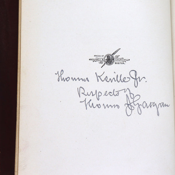First Edition Signed Leather Book: Oration, July 4th, 1885 by Thomas J. Gargan