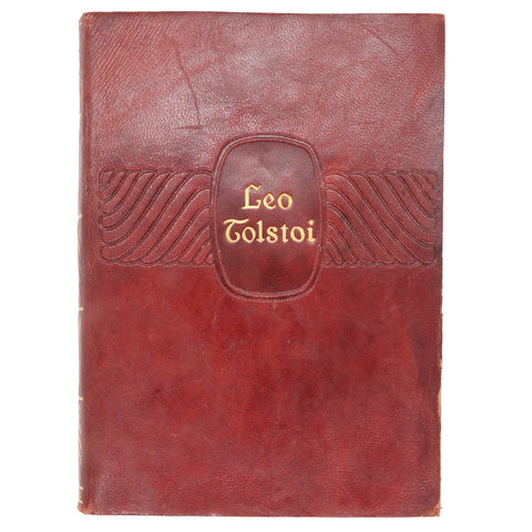 First Edition Leather Book: The Works of Leo Tolstoi, Complete One Volume Edition