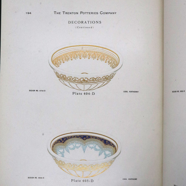 Rare Book: The Trenton Potteries Companies, Sanitary Vitreous China, Catalogue D